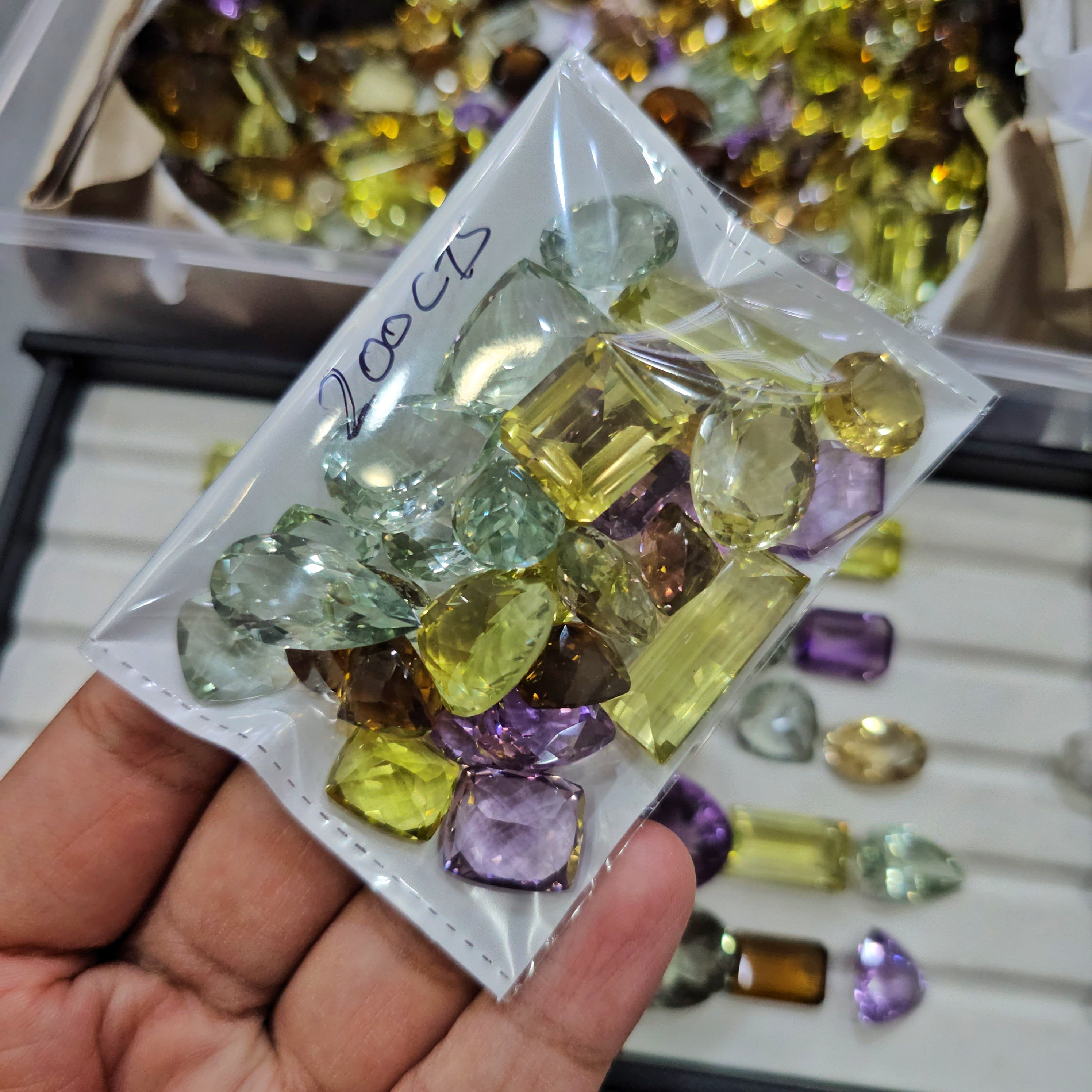 200 Cts Scoop of flawless Quartz | Amethyst, Praisolite, imperial, Smoky, Clear, Lemon, Green Gold | 25 to 35 Pcs