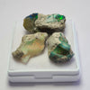 3 Pcs of Natural Black Opal Rough | Sizes: 17-27mm