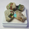 4 Pcs of Natural Black Opal Rough | Sizes: 15-23mm