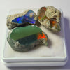 3 Pcs of Natural Black Opal Rough | Sizes: 21-25mm