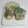 3 Pcs of Natural Black Opal Rough | Sizes: 17-30mm