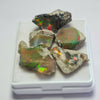 5 Pcs of Natural Black Opal Rough | Sizes: 15-21mm