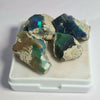 4 Pcs of Natural Black Opal Rough | Sizes: 16-23mm