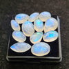 12 Pcs Natural Rainbow Moonstone Cabochons |10-16mm | Shape: Mix