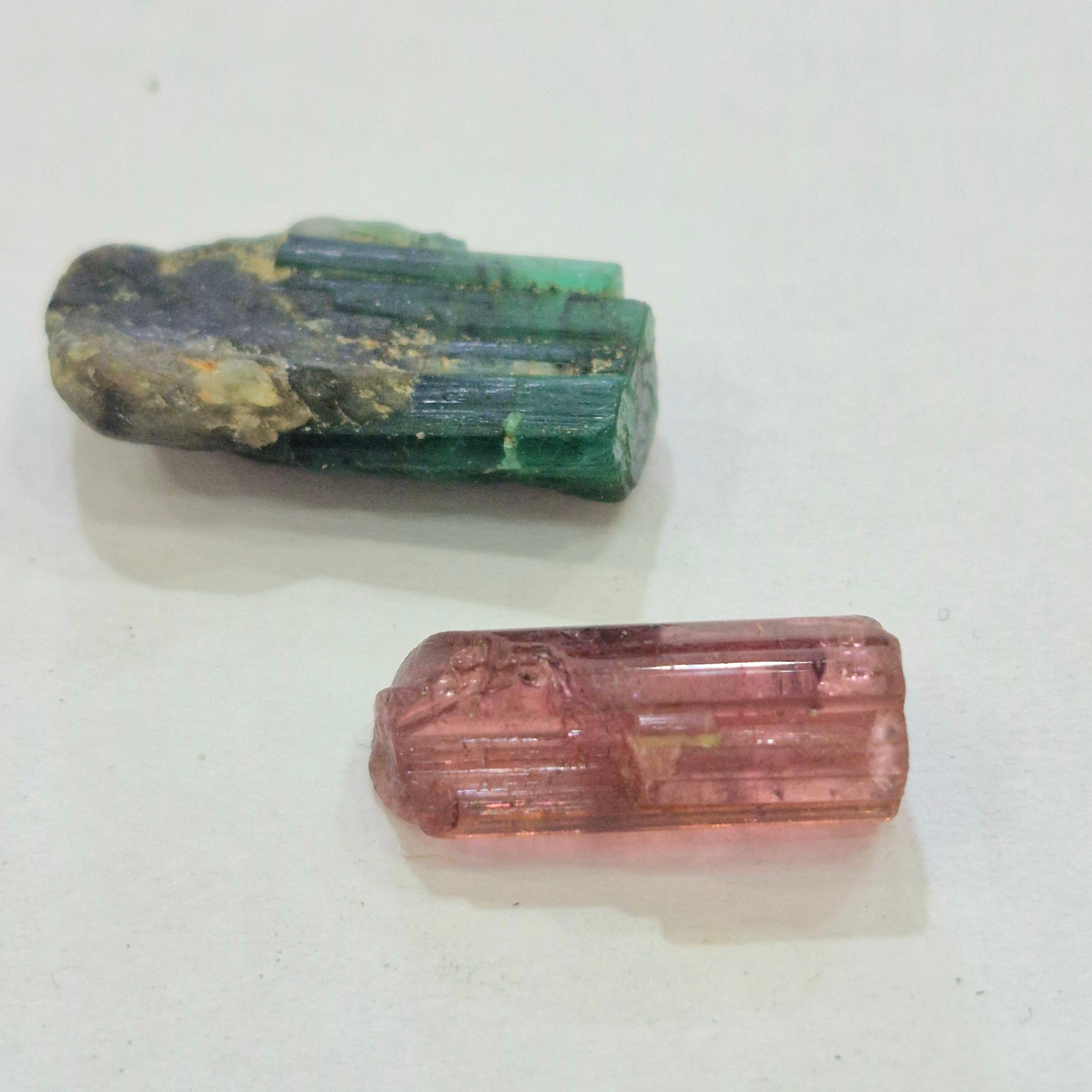 2 pcs Natural Tourmaline Rough  | 17-21mm