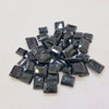 Natural Rejected Black Onyx Gemstone Rectangle  | Size: 9-14mm