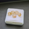 Natural Golden Rutile Quartz Faceted  | Size 9-11mm