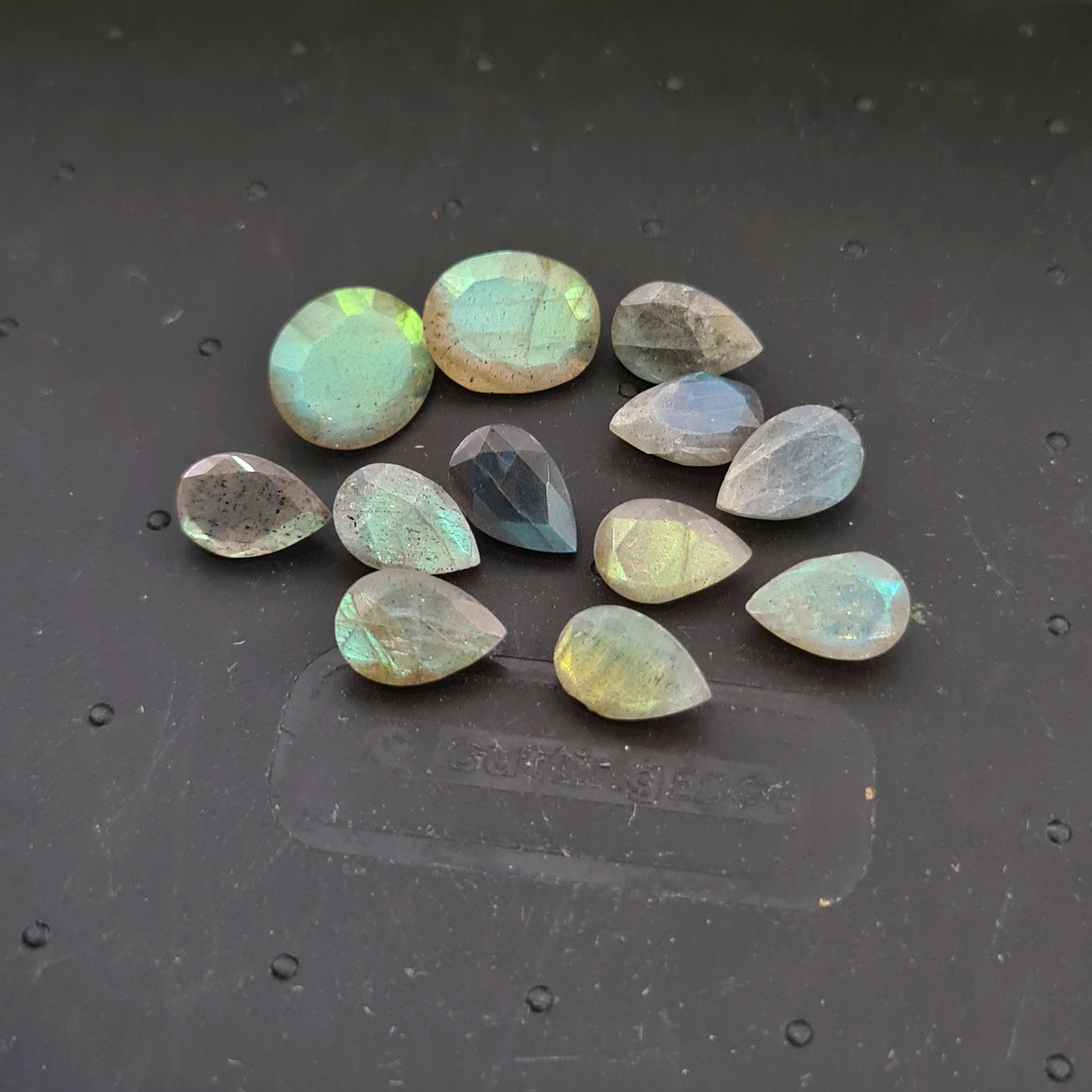 Natural Labradorite Faceted  | Size 9-11mm