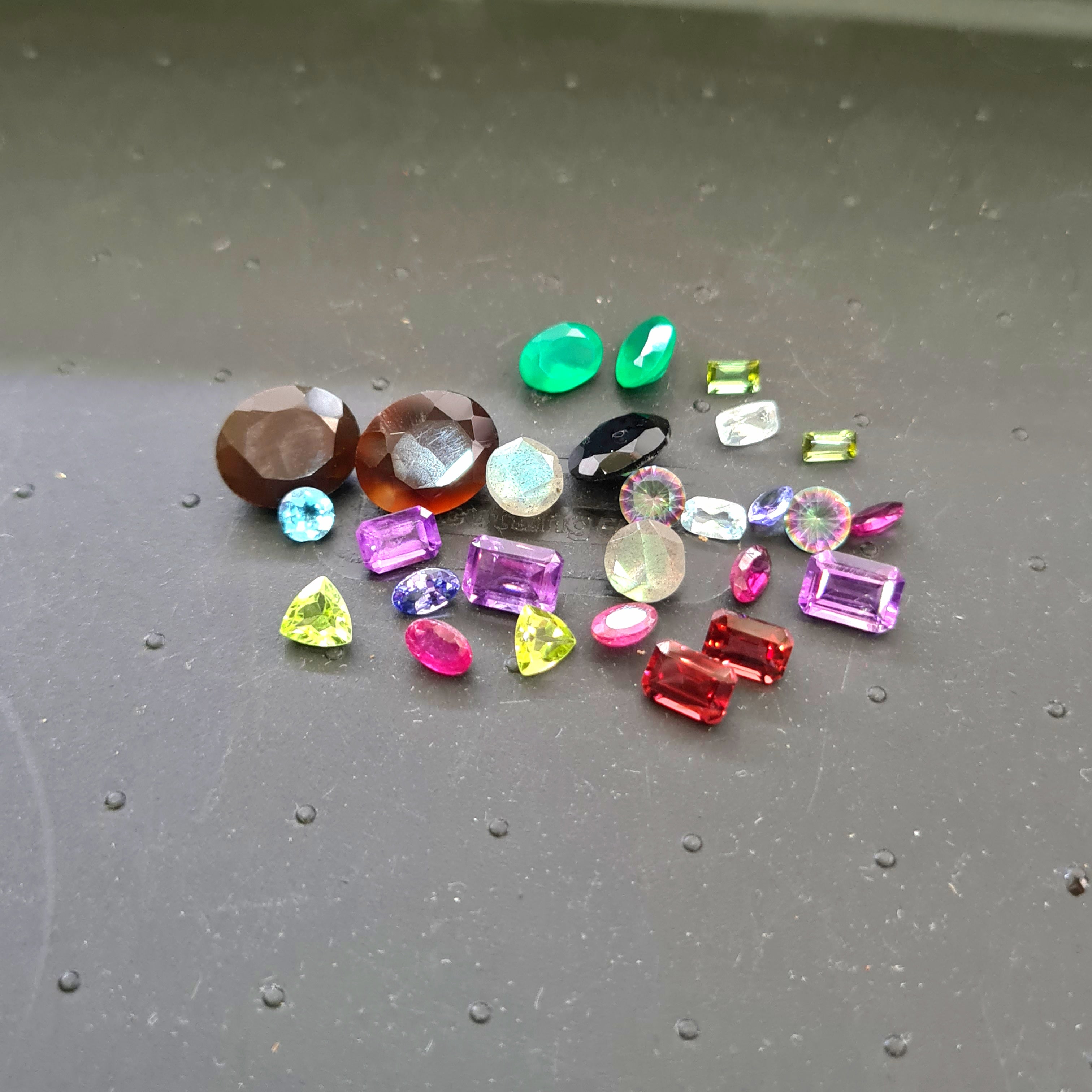 24Pcs Of Natural Mix Gemstone Lot  | Size 5-11mm