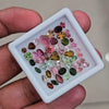 48 Pcs Natural Multi Tourmaline Faceted  | Mix | Size: 3-7mm