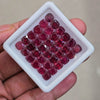 36 Pcs Of Natural Ruby Faceted | Cushion | Size: 6mm