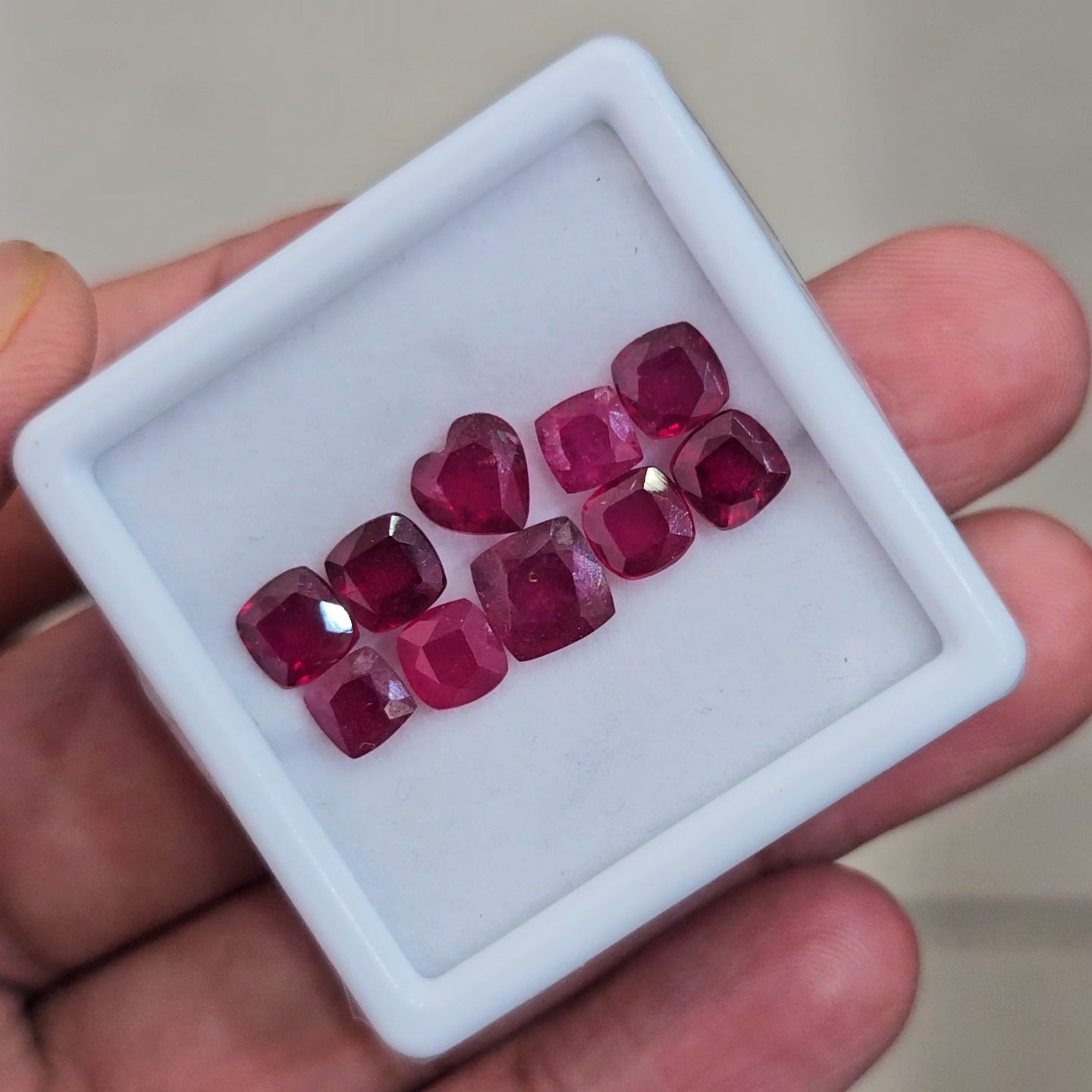 10 Pcs Of Natural Ruby Faceted | mix | Size: 5-7mm
