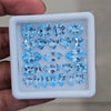 24 Pcs Of Natural Blue Topaz Faceted |Mix | Size:6-12mm