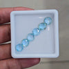 6 Pcs Of Blue Topaz Faceted | Round | Size: 8mm