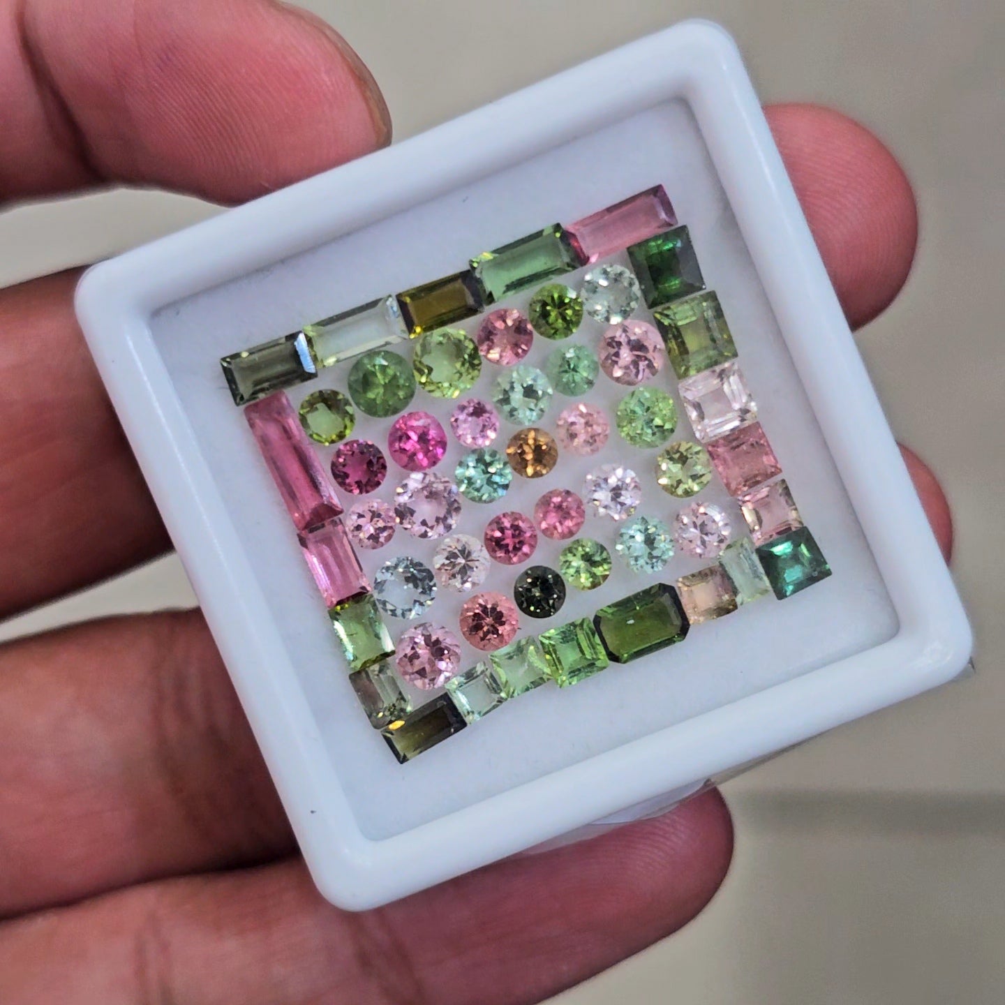 52 Pcs Natural Multi Tourmaline Faceted | Mix | Size:3-8mm