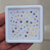 1 Box Of Natural Multi Sapphire Faceted | Round | Size: 1-3mm