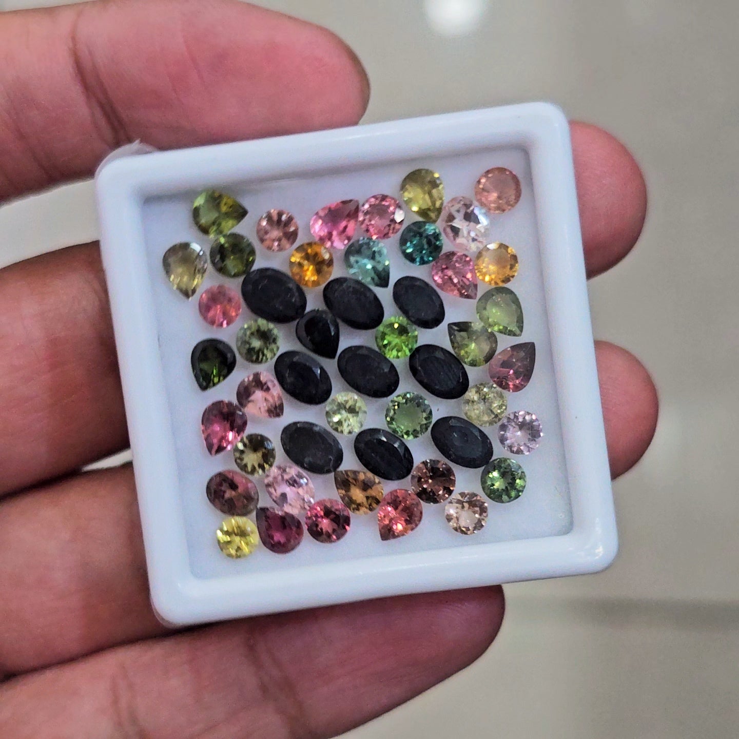 1 Box Of Natural Multi Tourmaline Faceted | Mix | Size:3-6mm