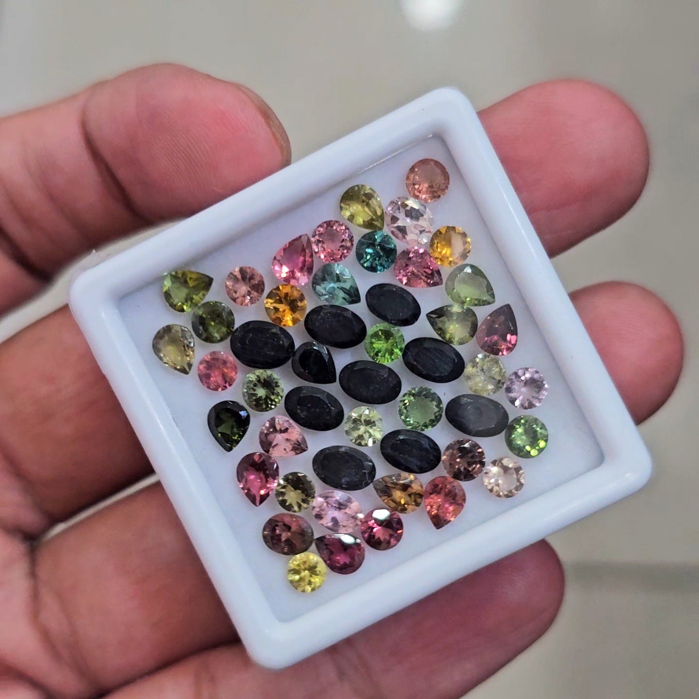 1 Box Of Natural Multi Tourmaline Faceted | Mix | Size:3-6mm