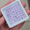 49 Pcs Of Natural Amethyst Faceted | Round | Size: 4mm