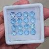 16 Pcs Of Blue Topaz  Faceted | Round | Size: 8mm