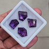 4 Pcs Of Natural Amethyst Faceted | Fancy | Size: 14x18mm
