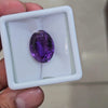 1 Pcs Of Natural Amethyst Faceted | Oval | Size: 22x17mm