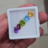 5 Pcs Of Natural Amethyst, Ruby, Citrine, Peridot, Blue Topaz & Garnet Faceted | Mix | Size: 8-9mm