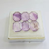 69.8cts Of Natural Amethyst Flat Back Fancy | Size: 20x14mm | 6pcs