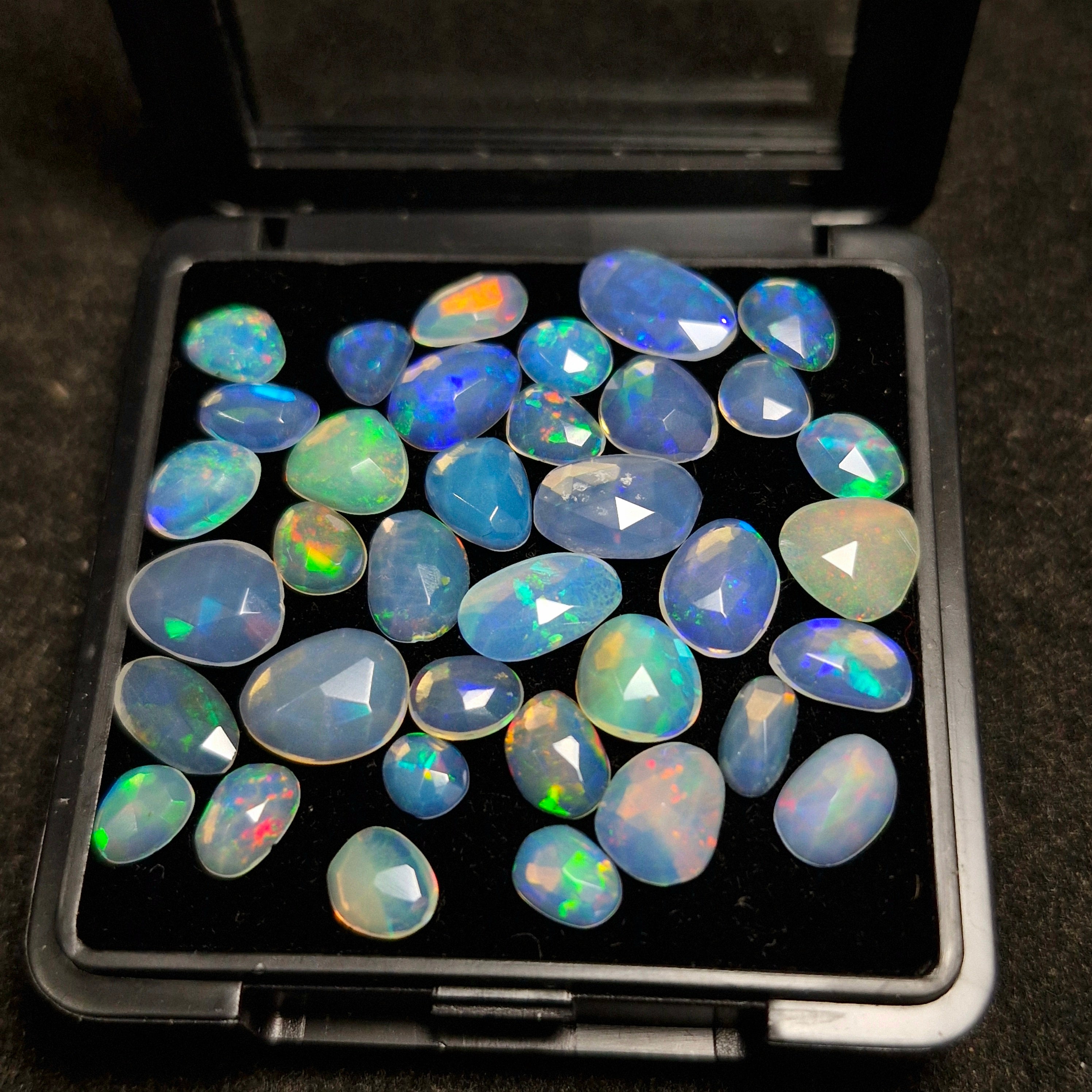 16.2cts Of  Natural Ethiopian Opal Rose cut  | Fancy | Size: 5-10mm | 34pc