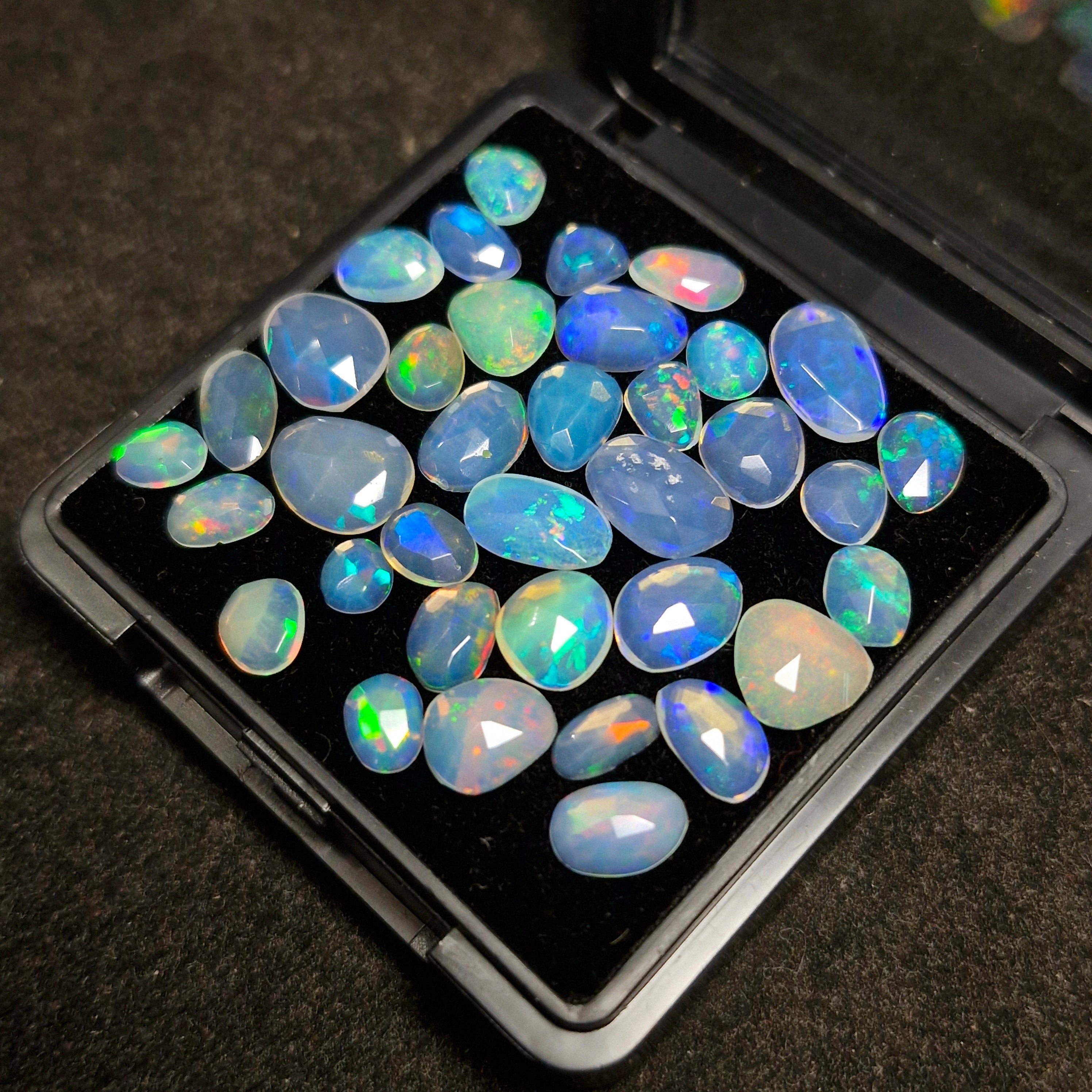 16.2cts Of  Natural Ethiopian Opal Rose cut  | Fancy | Size: 5-10mm | 34pc