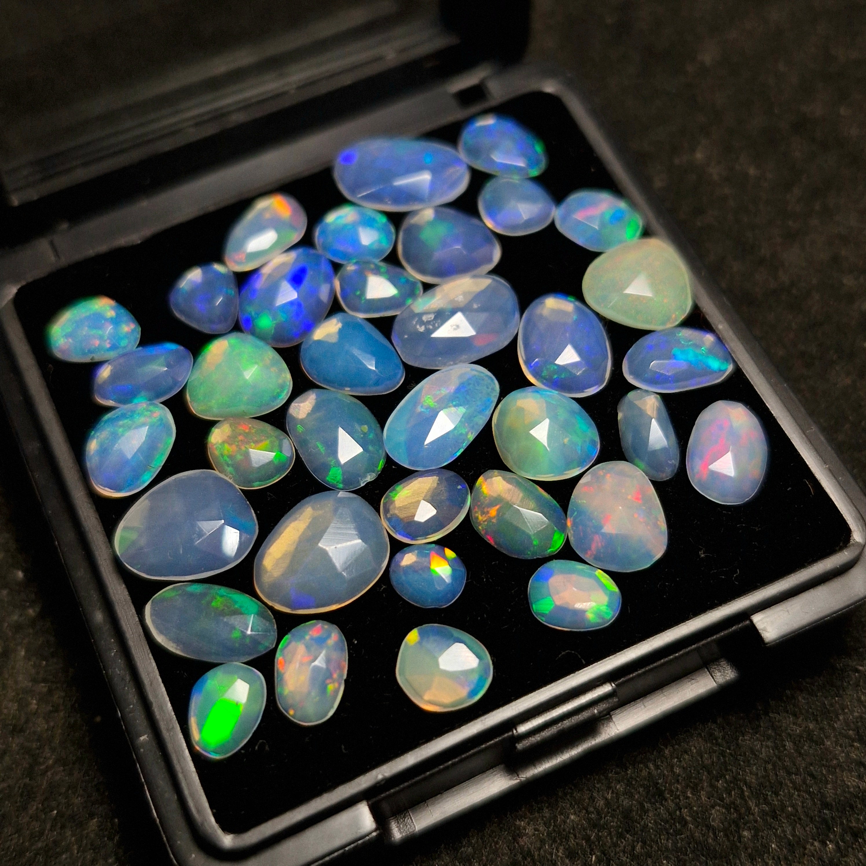16.2cts Of  Natural Ethiopian Opal Rose cut  | Fancy | Size: 5-10mm | 34pc
