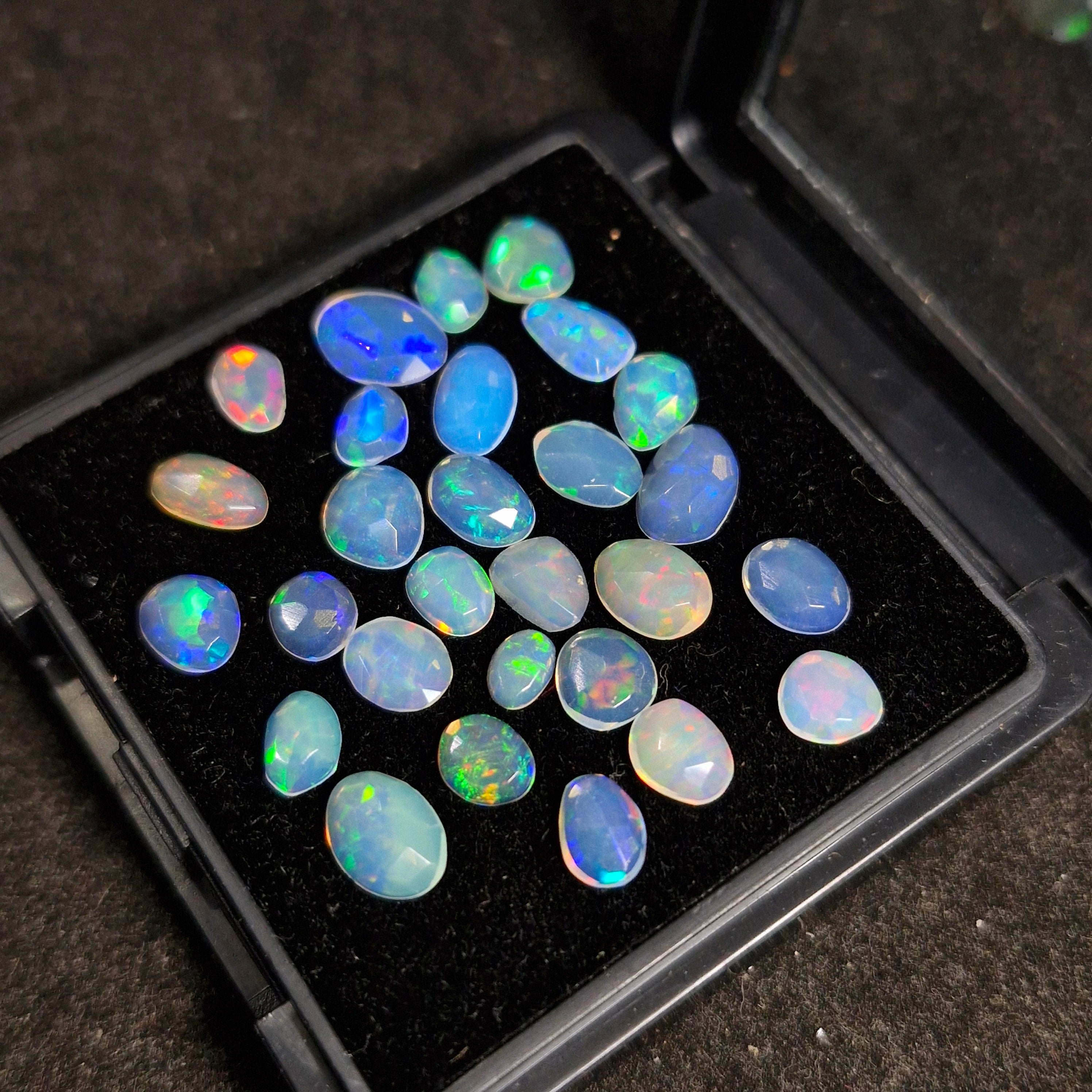 8.5cts Of  Natural Ethiopian Opal Rose cut  | Fancy | Size: 5-8mm | 28pc