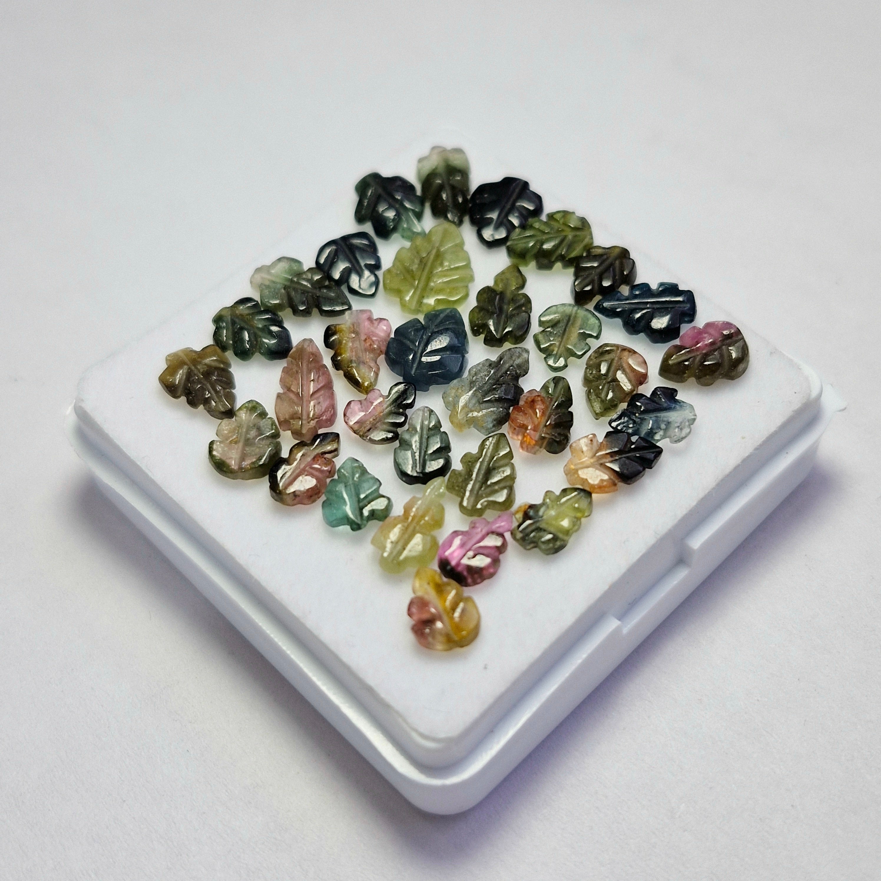 21.2cts Of  Natural Tourmaline Leaf   | Size: 7-10mm | 32pcs
