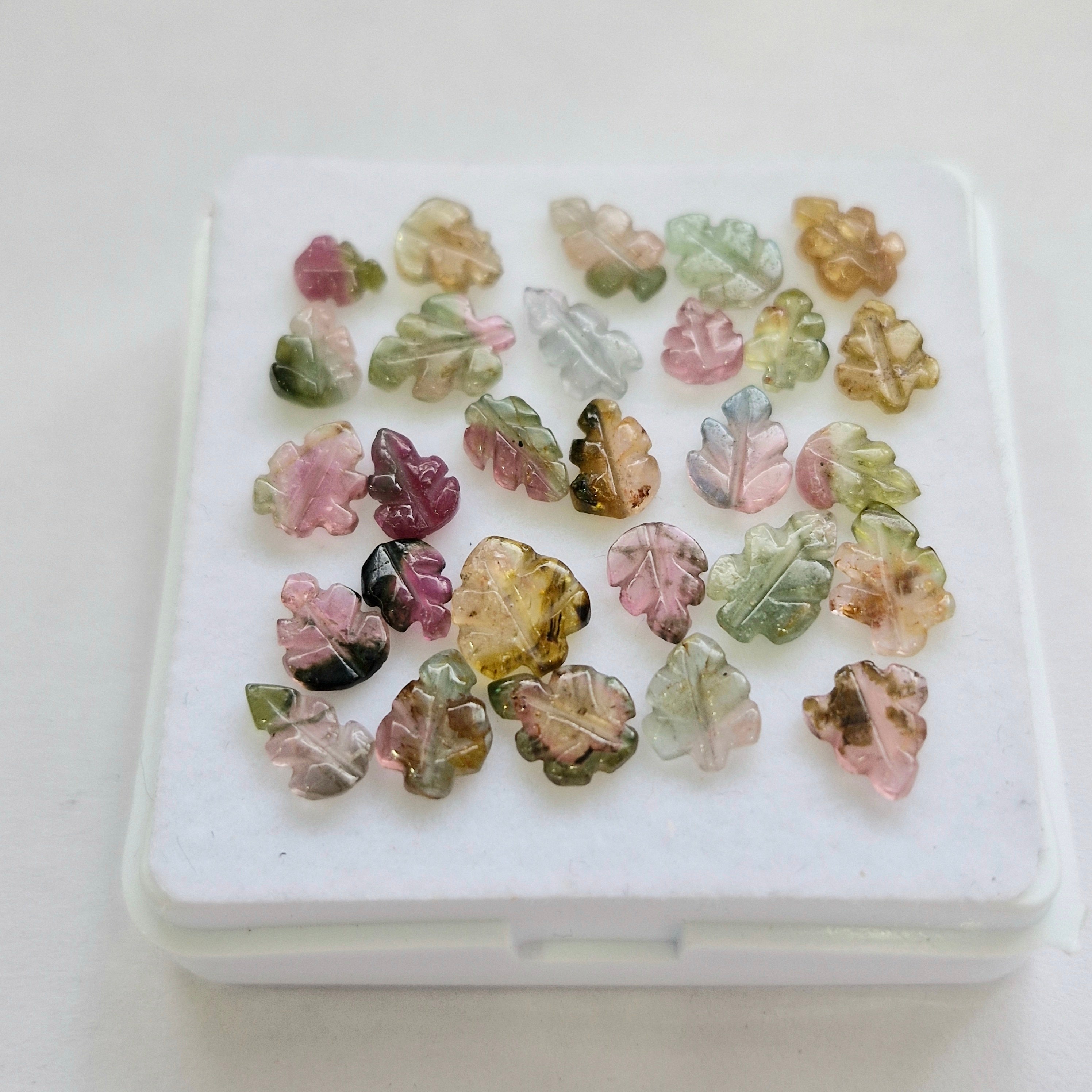 14.1cts Of  Natural Tourmaline Leaf   | Size: 6-10mm | 28pcs
