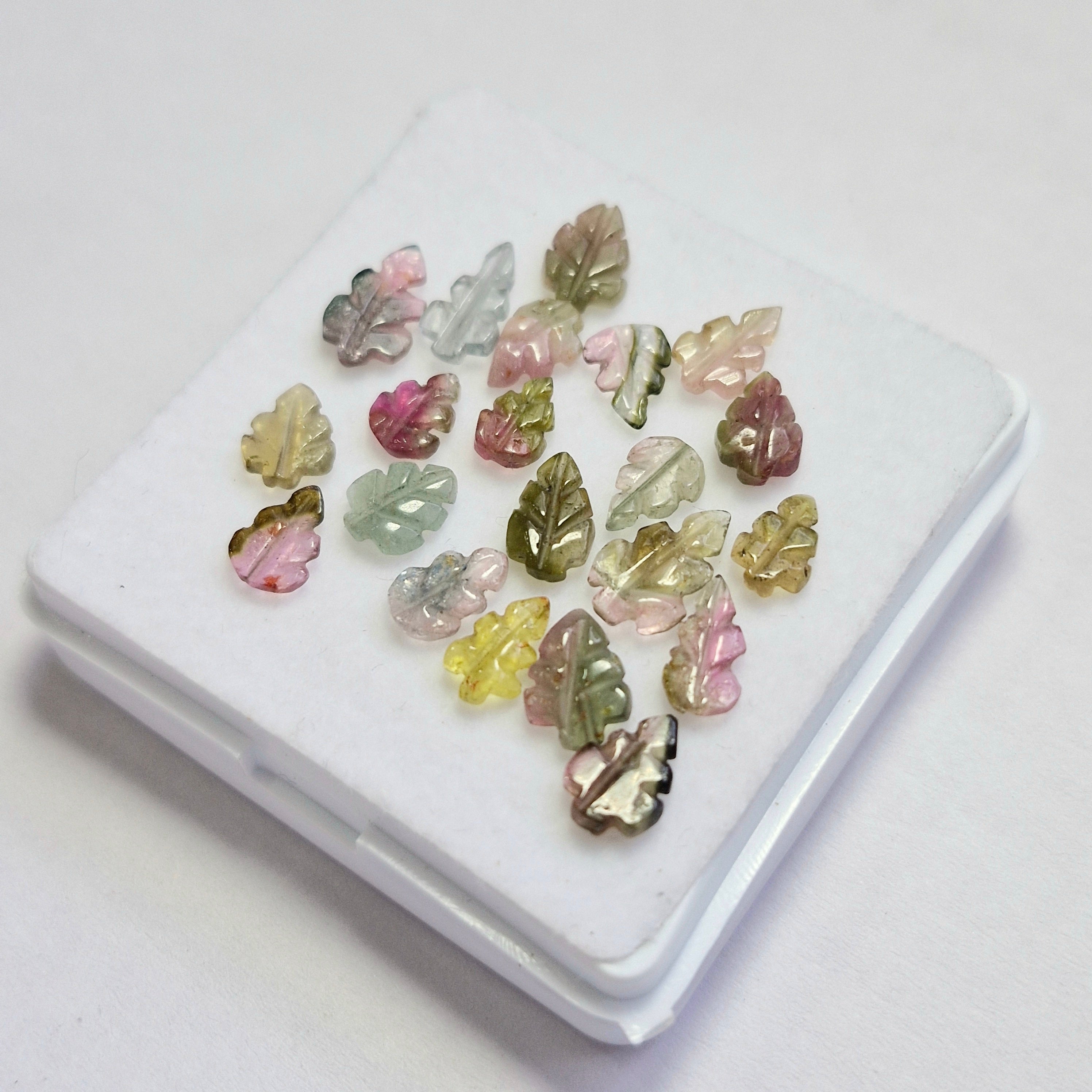 11.8cts Of  Natural Tourmaline Leaf   | Size: 7-10mm | 20pcs