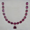 Layout Of Natural Rhodolite Garnet Faceted |  37 Cts | Size: 9-10mm
