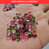 50 Pcs tourmalines cabochons Vibrant colour 5mm to 8mm sizes