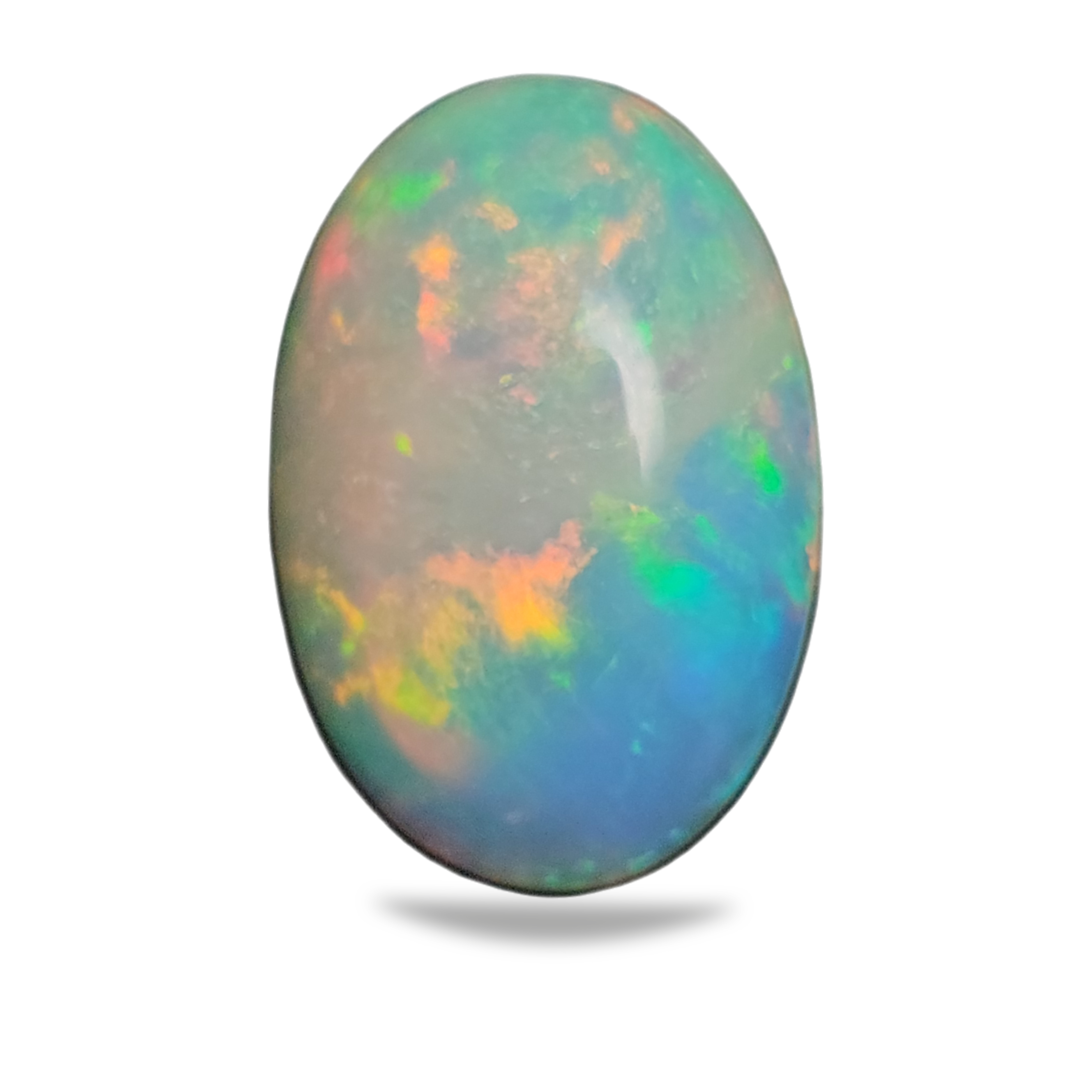 1 Pcs Natural Opal Cabochon Gemstone Oval Shape: | Size: 16x11mm - The LabradoriteKing