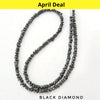 Black Diamond Rough Beads | 14 Inches | With Certificate - The LabradoriteKing