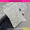 1000 Carats of Clear quartz checkercut (Flat backs)