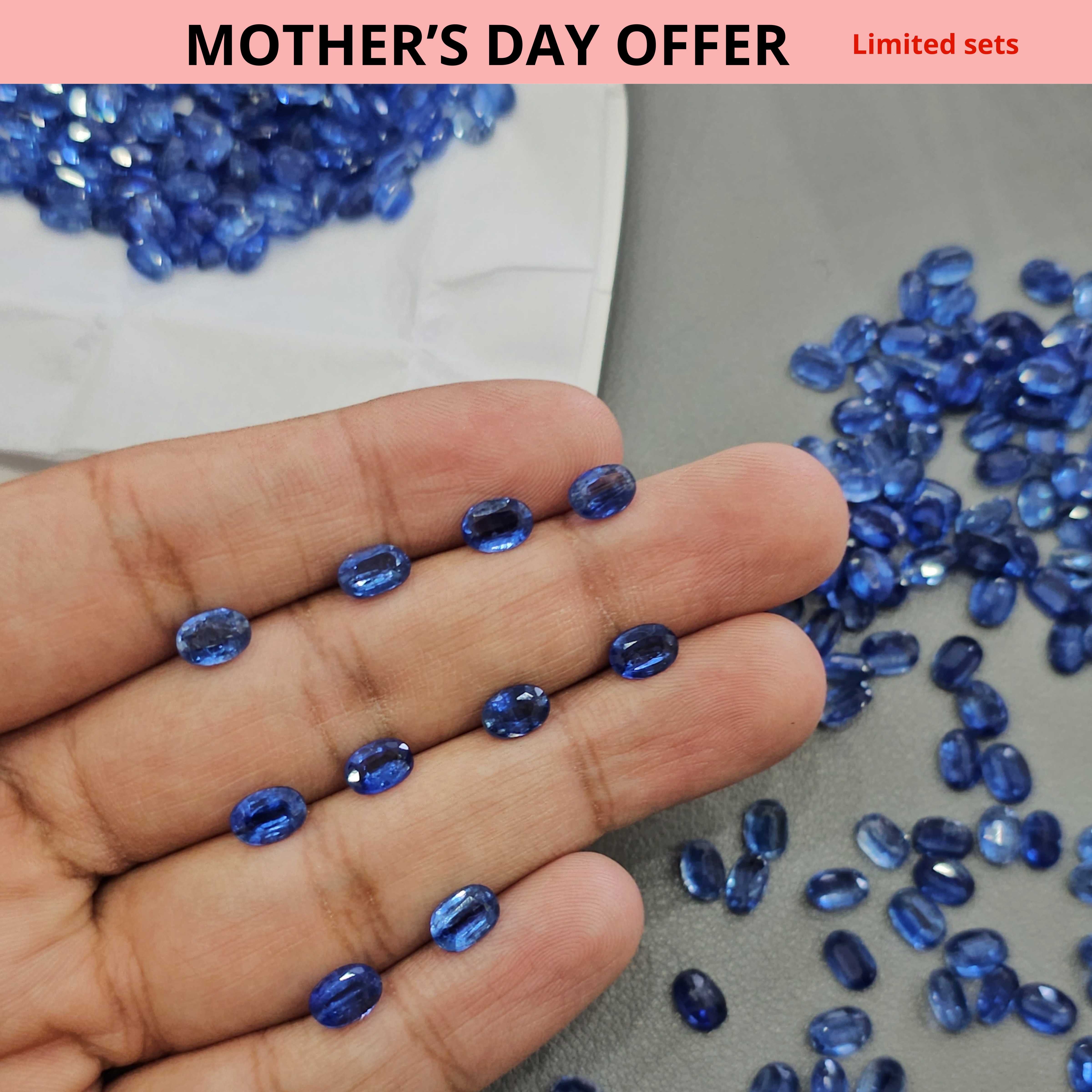 10 Pcs Kyanites | 7x5mm and 8x6mm | Faceted Royal Blue - The LabradoriteKing