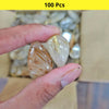 100 Pcs of Natural Rutilated Quartz | 15-30mm sizes - The LabradoriteKing