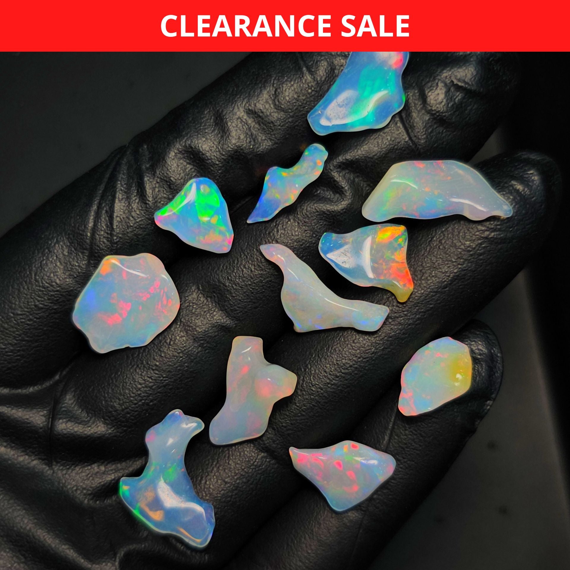 15 Pcs of Polished Opal slices | 12-16mm Sizes - The LabradoriteKing