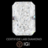 Lab Diamond Radiant Cut | EX Cut | VVS2  | D Color | IGI Certified with Engraving (Copy) - The LabradoriteKing