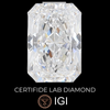 Lab Diamond Radiant Cut | EX Cut | VS2  | D Color | IGI Certified with Engraving - The LabradoriteKing