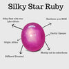 Natural Star Pink Ruby Cabochon from Thailand | 12-15mm - The LabradoriteKing