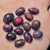 Natural Black Opal Cabochons(Smoked) | 14-17mm | 1 Pc | Top Quality - The LabradoriteKing