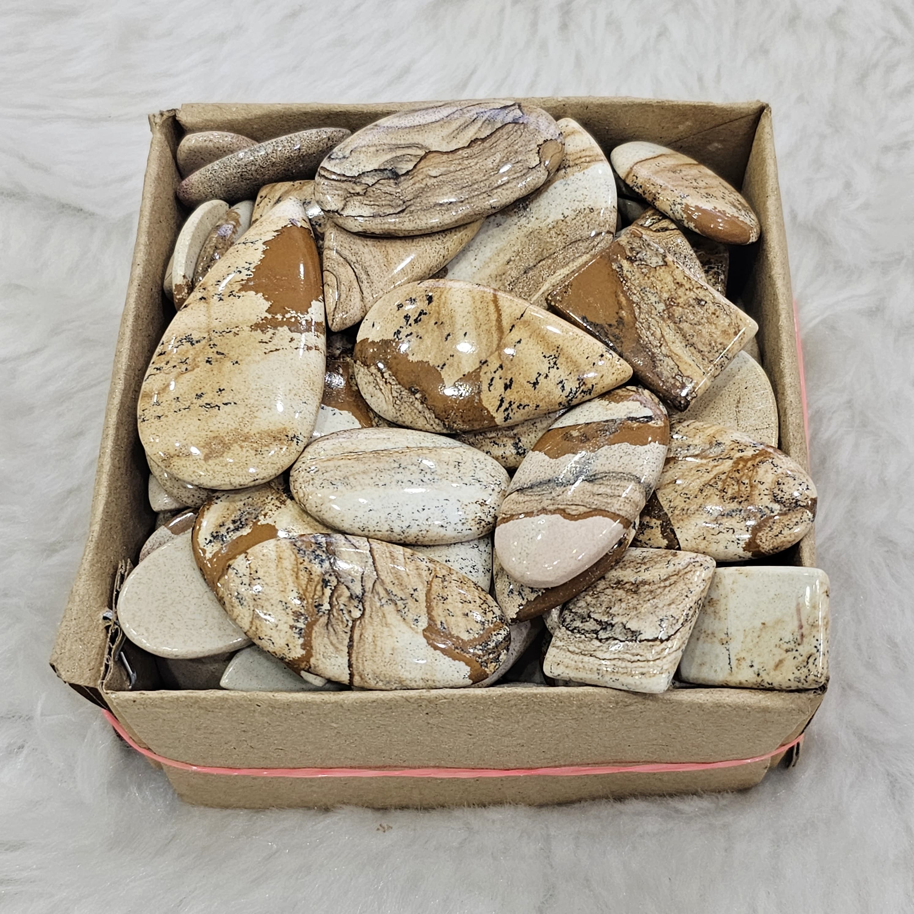 500Gram/1Kg Picture Jasper | 1"-3" Inches  | 90-110 Pcs