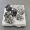 9 Pcs Of Mix Natural Black Rutile Rosecut | Shape: fancy| Size: 17-26mm