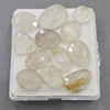 12 Pcs Of Mix Natural Golden Rutile Quartz Rosecut | Shape: fancy | Size: 12-20mm